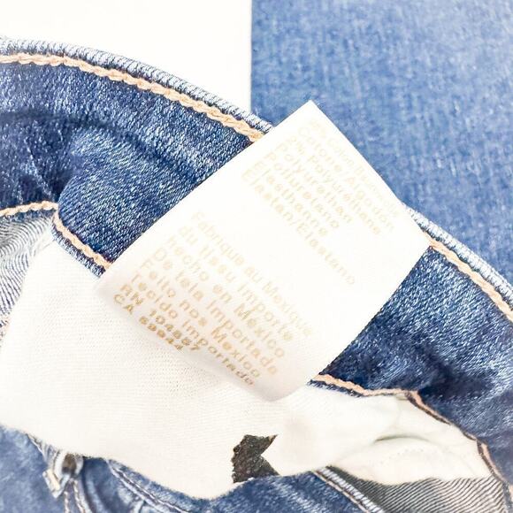 AG Farrah High Rise Skinny Denim Jeans Med-dark Wash Japanese Fabric Size 31 - Picture 8 of 9